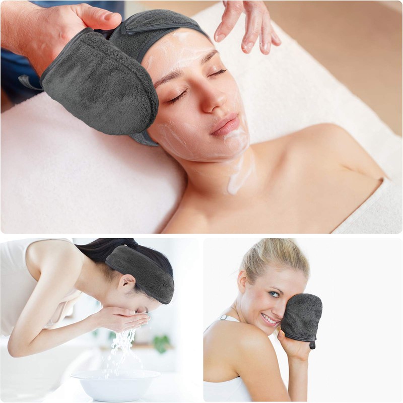 KinHwa Make-Up Remover Glove Super Soft Microfibre Make-Up Glove Reusable
