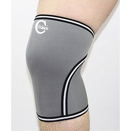 Knee Sleeves 7MM | Provide Tight Compression | Perfect for Heavy Weight Lifting (Grey, Medium - 13.0 - 14.2" - 33-36 cm)