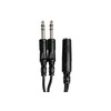 Hosa YPP-308 1/4 Inch TRSF to Dual 1/4 Inch TRS