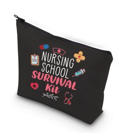 Nurse Gift Nurse Cosmetics Gift Nursing School Survival kit Gift for RN CNA LPV BSN LVP (Nursing School Black CA)