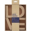 Papermania docrafts 3D Letters Box of 4 - Love, Brown,