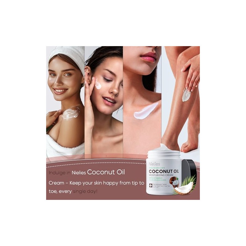 Coconut Oil Cream, Crema Corporal Coco, Crema de Coco, aceite