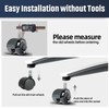 Office Chair Wheels 2" Desk Chair Caster Wheels Smooth Roller