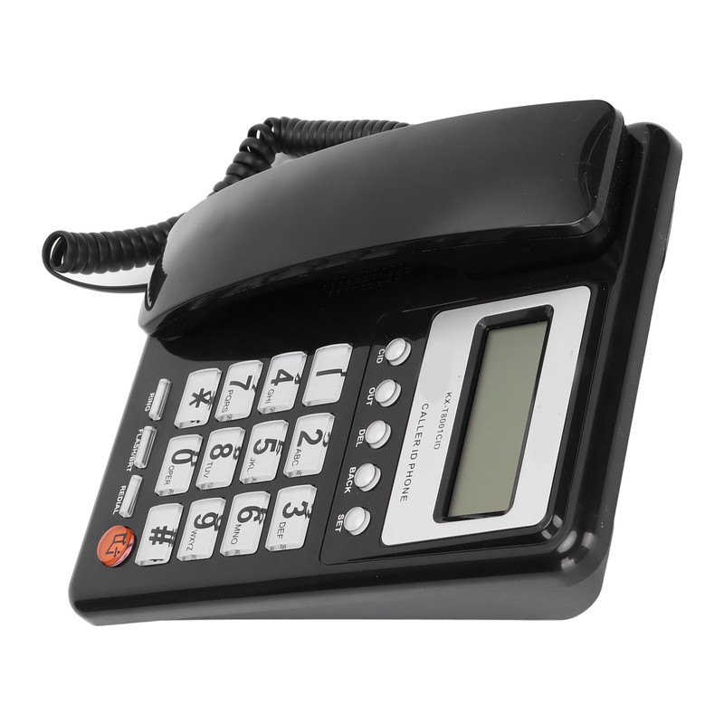 KXT8001CID Corded Telephone Caller ID Semi Hands Free Clear Display