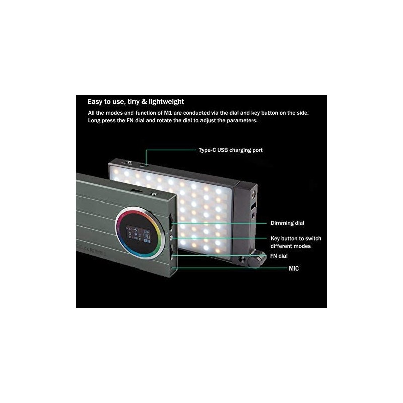 Godox M1 Mobile RGB LED Light (Grey Case)