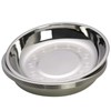 Waikhomes Stainless Steel Dinner Serving Plates, Small Round Salad Plate,