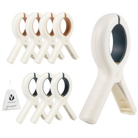 Beach Towel Clips 8 Pack, Extra Large 5.1" Towel Clips for Beach Chairs Cruise, Chair Clips for Beach Towels, Strong Towel Holder Clips for Clothes Heavy Duty, Quilt Drying Clip (8 Pack)
