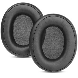YunYiYi SR50BT Ersatz-Ohrpolster kompatibel mit Audio-Technica ATH SR50BT Bluetooth Wireless Over-Ear Kopfhörer Teile Protein Leder Ohrpolster (schwarz)