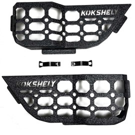 KOKSHELY Rear Door Metal Pocket Molle Panels Compatible with 2018-2025 Wrangler JL 4 Door Only & 2020-2025 Gladiator JT | Textured Black| Steel Storage Box Replaces The Weak Saggy Net