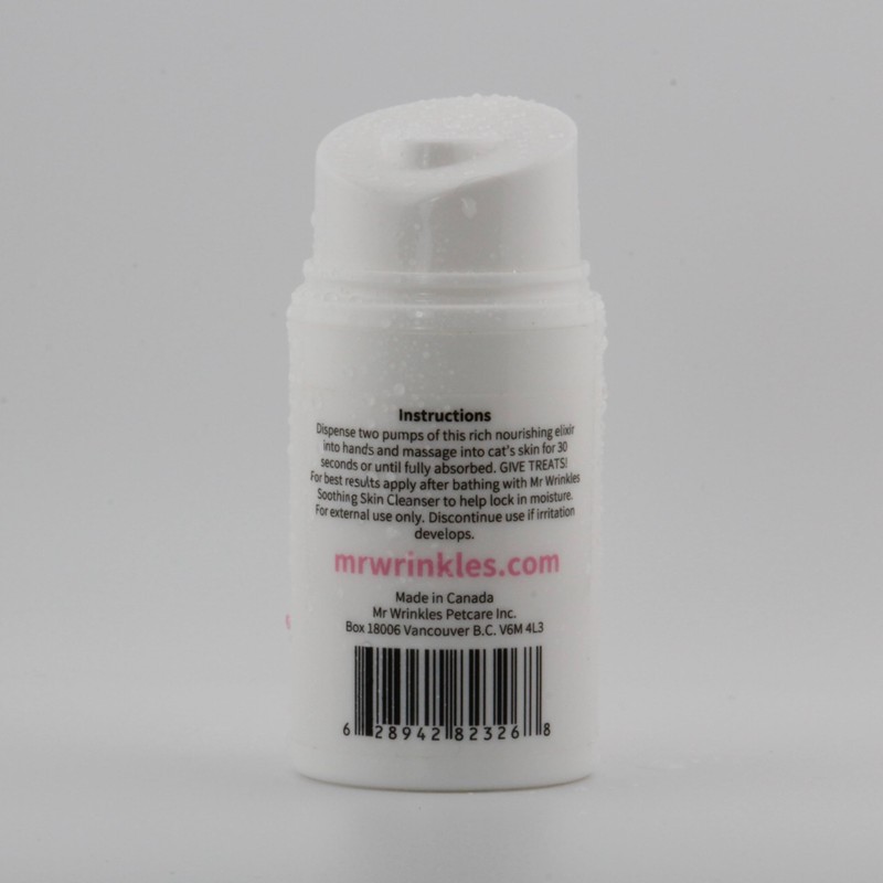 Mr Wrinkles Sphynx Hairless Cat Revitalizing Elixir, Skin Conditioner, 100%