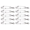 10 Set 3.8 X 150mm Fishing Snap Swivel 304 Stainless