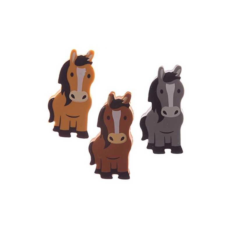 Kids Pony Design Eraser Set