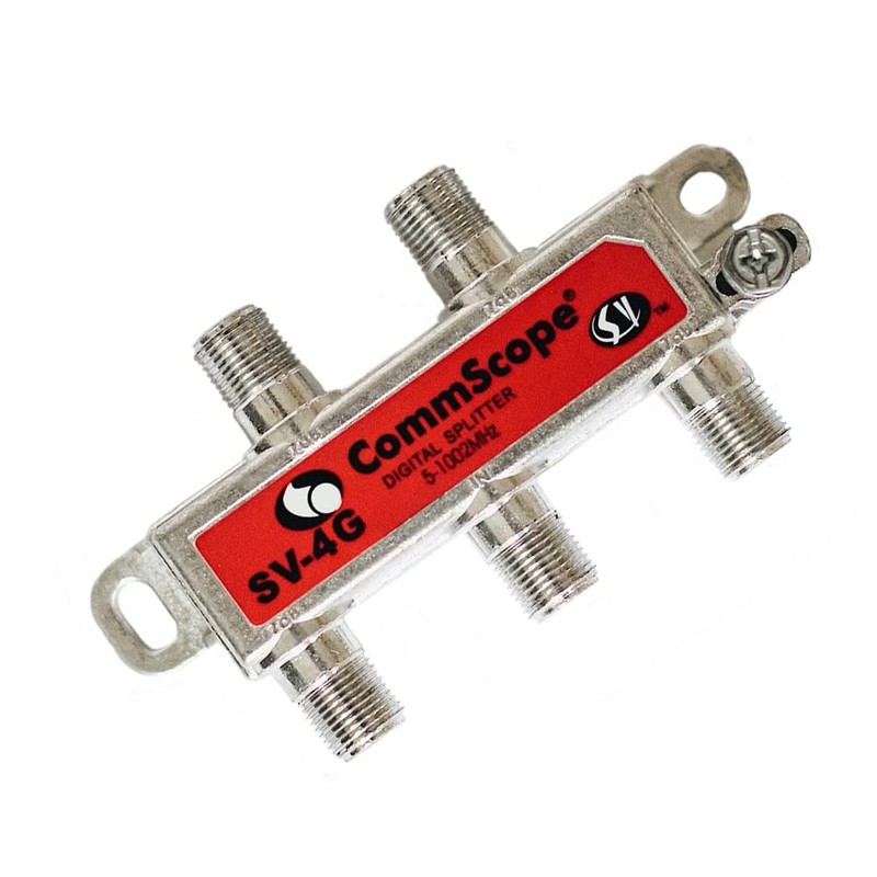 Signal Vision SV-4G Commscope Coaxial 5-1000Mhz 4-Way Splitter