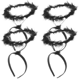DOITOOL 4 Pcs Angel Headbands,Lovely Angel Headpiece Lovely,Angel Costume Accessories for Christmas Birthday Party