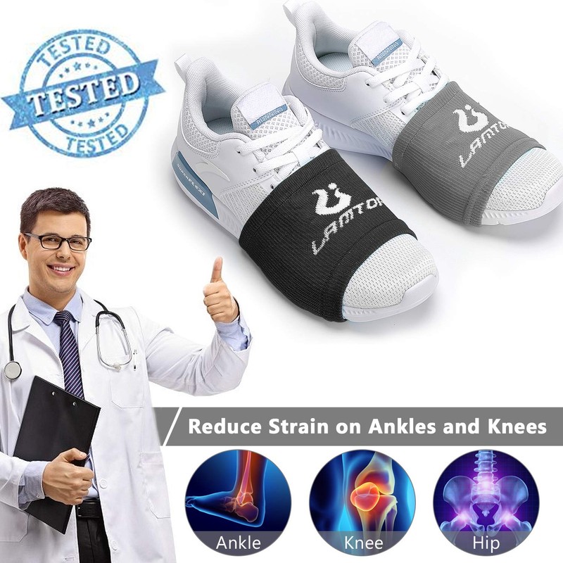 LAMANTOP 4 Pairs Socks for Dancing Shoe Socks on Smooth