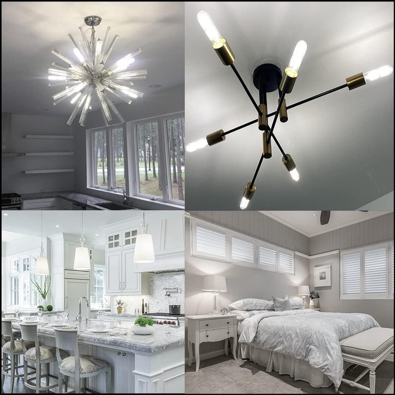 Leools Dimmable E26 Edison Bulb 8W Equal 75 watt Light