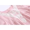 Allmeingeld Girls' Lace Trim Nighties Holiday Sleep Shirts Knee Length