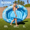 SLOOSH Inflatable Tanning Pool Lounger Float, 70" x 50" Pool