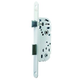 Yale Mortise Lock 40mm Bathroom Toilet: Door Lock with Turn Knob, Reversible Quiet Latch, Interior Door Lock White, Axle 40mm