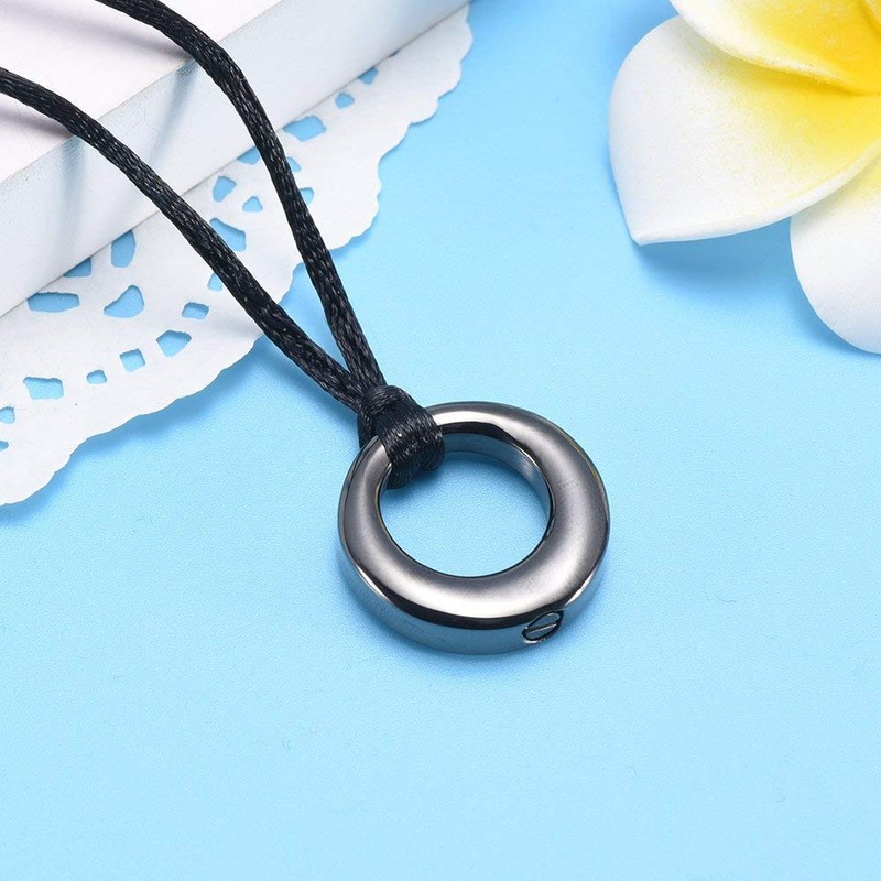 Circle of Life Cremation Jewelry Stainless Steel Memorial Urn Keepsake