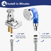 LukLoy Blue Shampoo Bowl Sprayer Head with Filter, 1/4" Nut