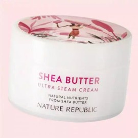 Nature Republic 네이처리퍼블릭 쉐어버터 울트라 스팀 크림 극건성용 100ml 1개 4549688 Nature Republic Shea Butter Ultra Steam Cream for Very Dry Skin 100ml [[Authenticity Guaranteed] 100ml x 1 piece 4549688]