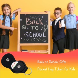 Back to School Supplies Dorm Room Essentials for Girls Guys - Back to School Gifts for Students, 4th 7th Grade School Supplies for Girls Pocket Hug Token, School Essentials First Day of School Sign