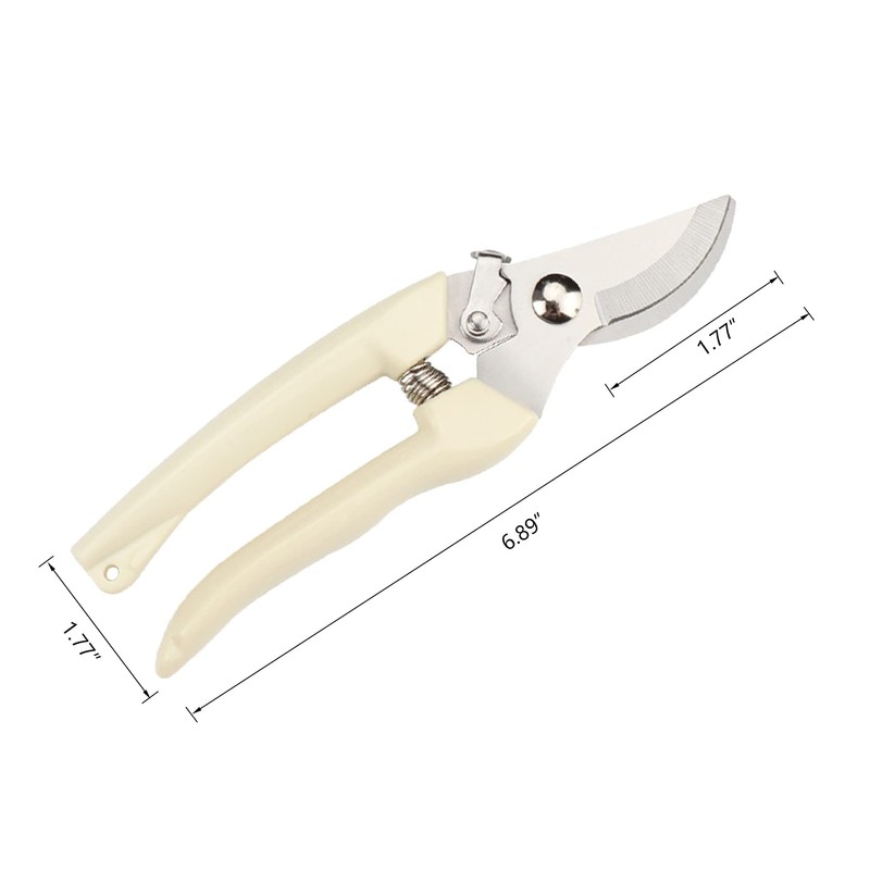 Garden Scissors for Plant, Tip Pruning Shears for Cutting Flowers,
