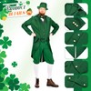 Geyoga St Patrick's Day Outfit Leprechaun Costumes Gothic Vintage Steampunk
