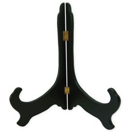 (Opul) Plaque Award Picture Photo Frame Plate Plate Stand Wood Black 30cm Height