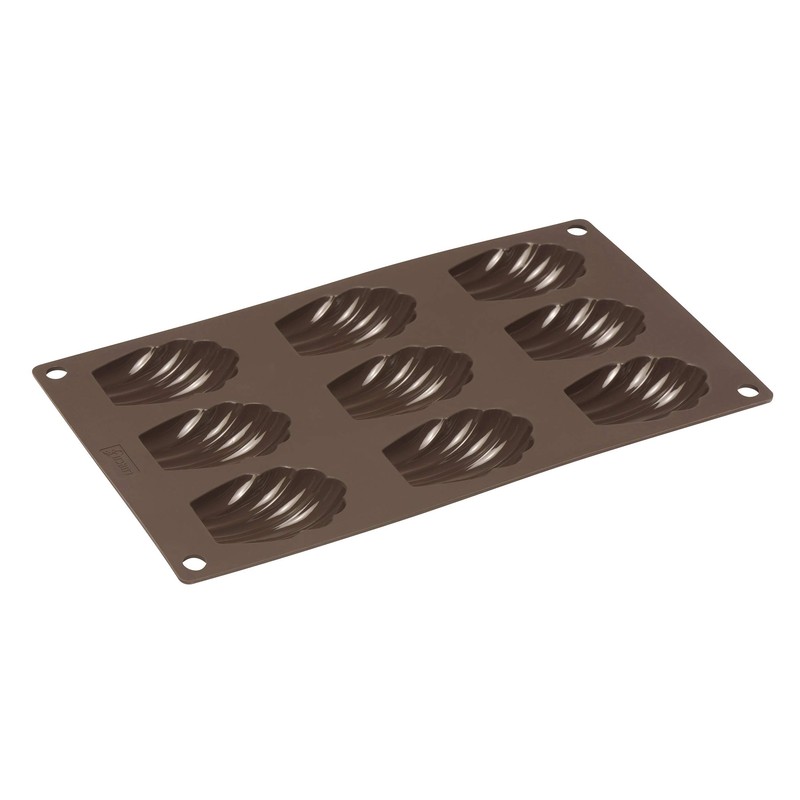 Lurch FlexiForm 85025 Madeleine Baking Tray with 9 Moulds Brown