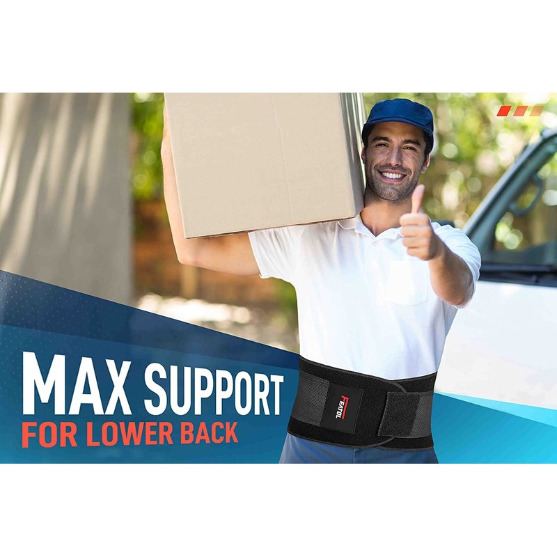 FEATOL Back Brace Support Belt-Lumbar Support Back Brace for Back