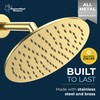 HammerHead Showers All Metal Round 8 Inch Rainfall Shower Head,