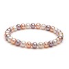 Donna Multicolor 6-7mm AA Quality Freshwater Cultured Pearl Bracelet-7.5 in