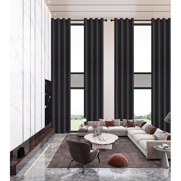 Qiseca Extra Long Curtains High Ceiling Drapes 13Ft for Living