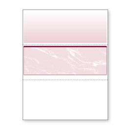 DocuGard Standard Burgundy Marble Middle High Security Check Paper - Laser/Inkjet Printer Compatible - 11 Security Features - 2500 Blank Business Checks (04511C)