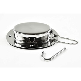 MARINE CITY Stainless Steel Chain Deck Pipe (6.32 Inches 4.47 Inches Base / 4.3 Inches 2.31 Inches Pipe Hole)