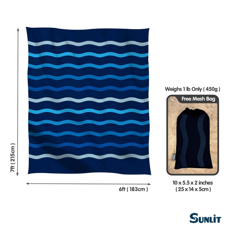 Sunlit Design Beach Blanket Sand Mat