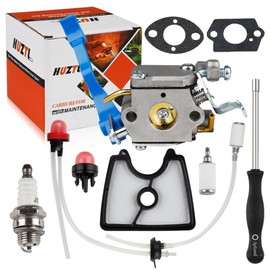HUZTL 590460102 Carburetor for Husqvarna 125B 125BX 125BVX Leaf Blower Parts C1Q-W37 Carb Air Filter Fuel Line Kit