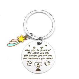 Qukiou Friendship Gifts for Women, Positive Gifts Keyrings, Birthday Gifts for Best Friend, Inspirational Gifts for Women, Bestie Bff Gifts for Birthday Christmas Graduation | May You Be Proud of