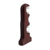 Nicerity 2Pcs Double Curtain Rod Brackets Wooden Curtain Rod Brackets