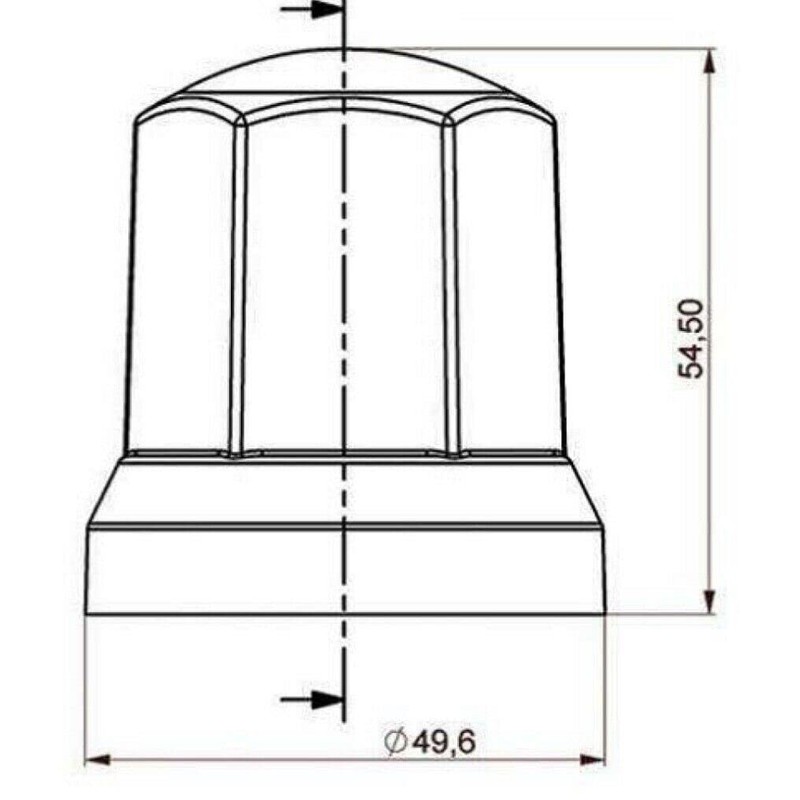 MelTruck Wheel Nut Caps Protection Cover Diameter 33 mm for