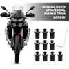Xinghonyac 10 Pcs Motorcycle Windshield Bolts Screws Kit, Windshield Body