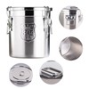 Sallurmose Stainless Steel Canisters for Kitchen,6L/12L Airtight Container Kitchen Rice