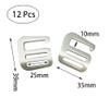 NA 12 Pcs Metal G Hooks Webbing Buckles Strong Quick