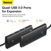Baseus HUB Lite Series Adapter USB-A to 4xUSB-A 3.0 5Gb/s