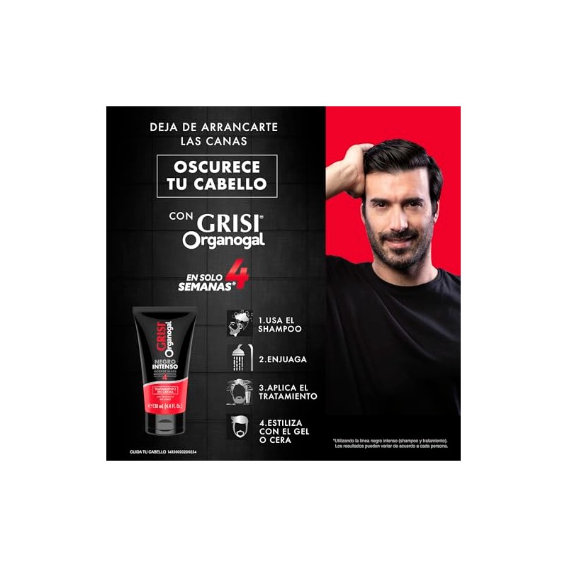 Organogal Tratamiento, color Negro Intenso, 130 ml