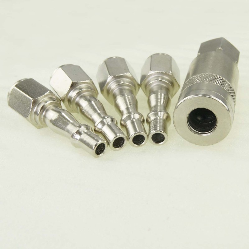 ORAZIO 5PCs 1/4" BSP Air Line Compressor Hose Quick Coupler