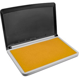 MaxMark Large Premium Dark Yellow Ink Stamp Pad - 2-3/4" by 4-1/4" - Quality Felt Pad
