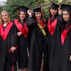 Senior 2027 Sash - Black Satin with Gold Glitter Letters